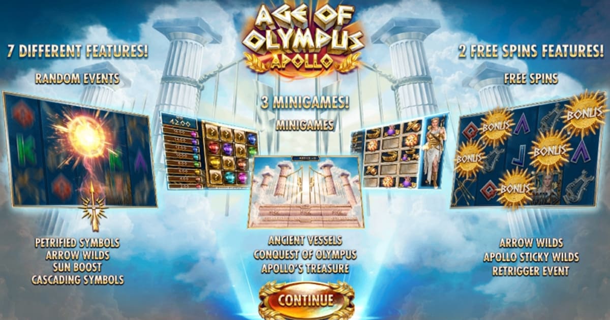 Red Rake Gaming Goes Back to Ancient Greece with Age of Olympus Apollo