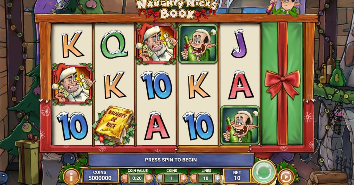 Experience Play'n Go's Newest Christmas-Themed Slots: Naughty Nick’s Book